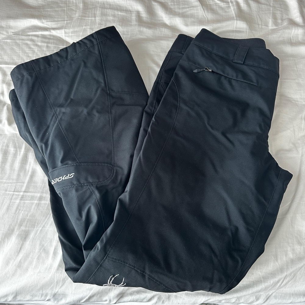 Spyder Black Ski Pants with Performance Fabric